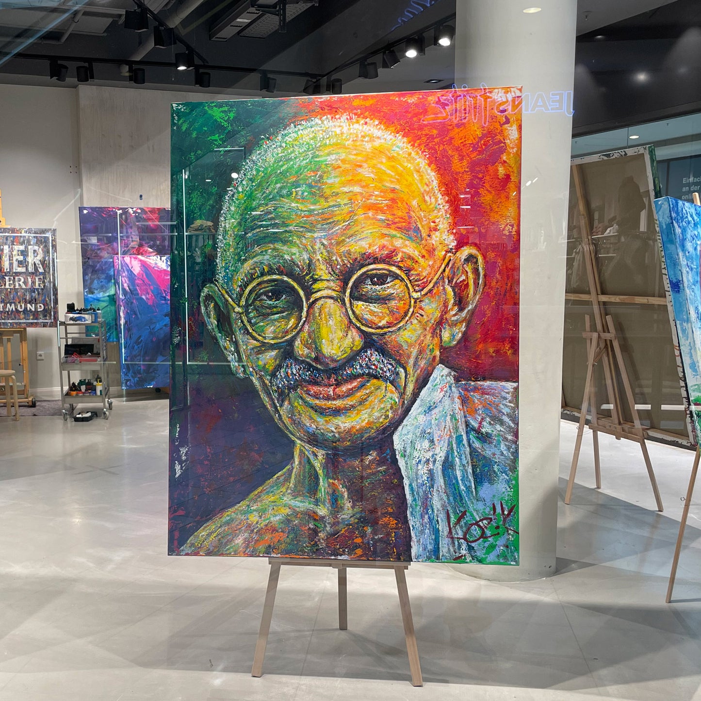 Mahatma Gandhi - Empathic Portrait (by Marcel Kozik)