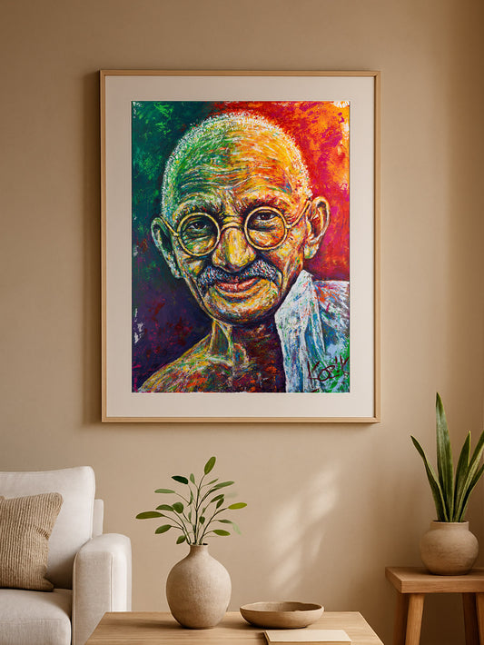Mahatma Gandhi - Empathic Portrait (by Marcel Kozik)