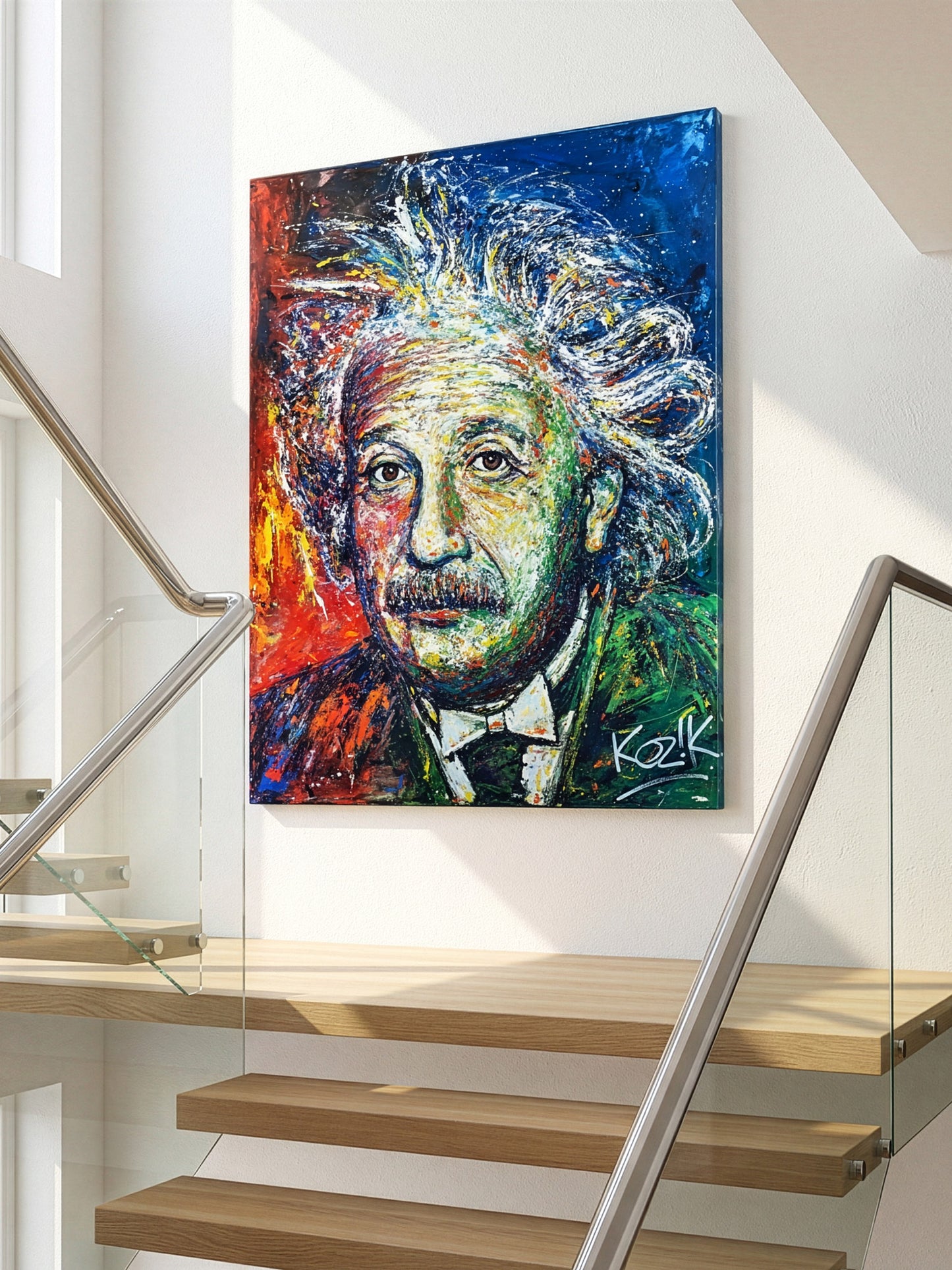 Albert Einstein – Acrylic Glass on Dibond