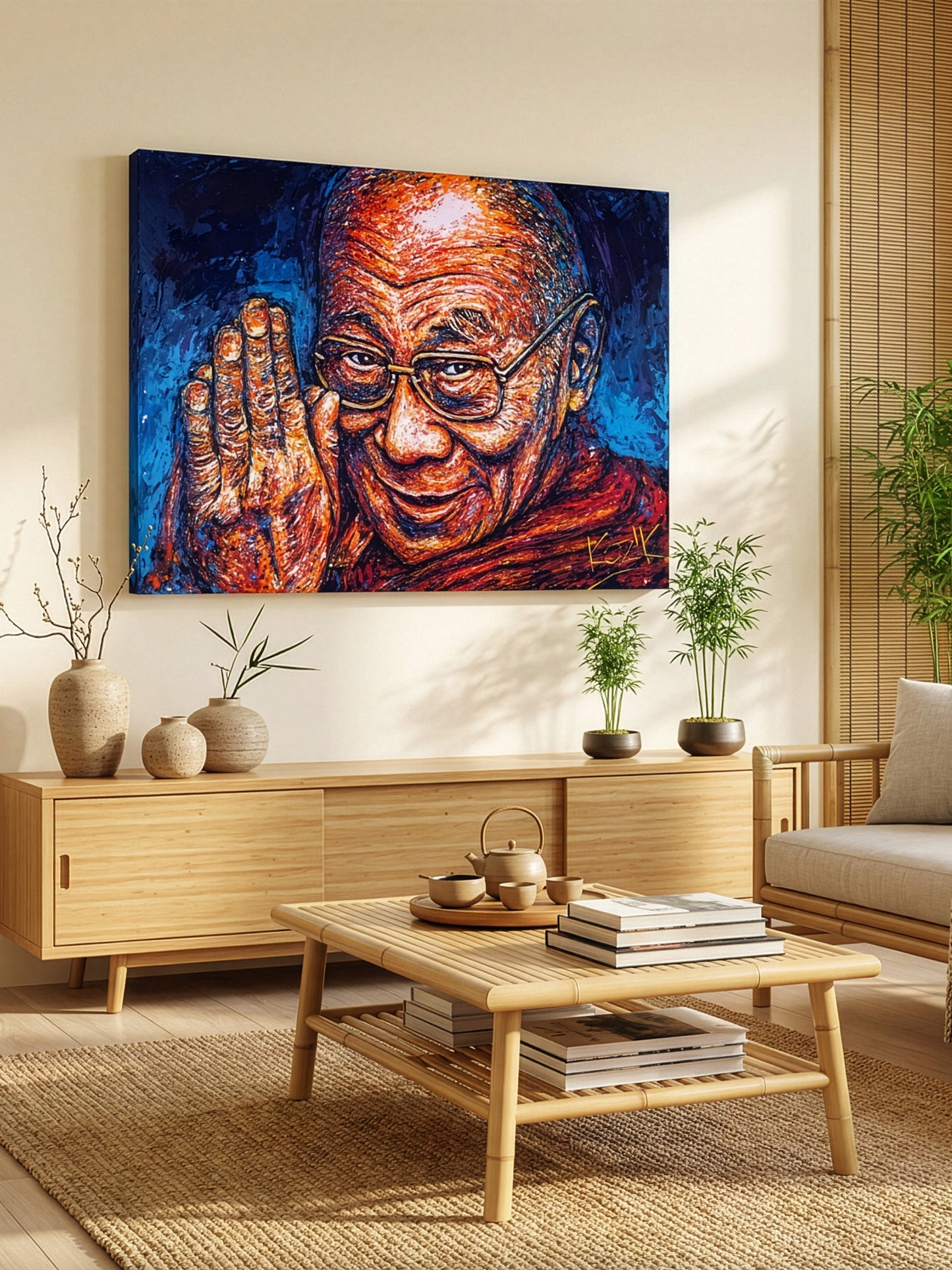 Dalai Lama - Acrylic Glass on Dibond