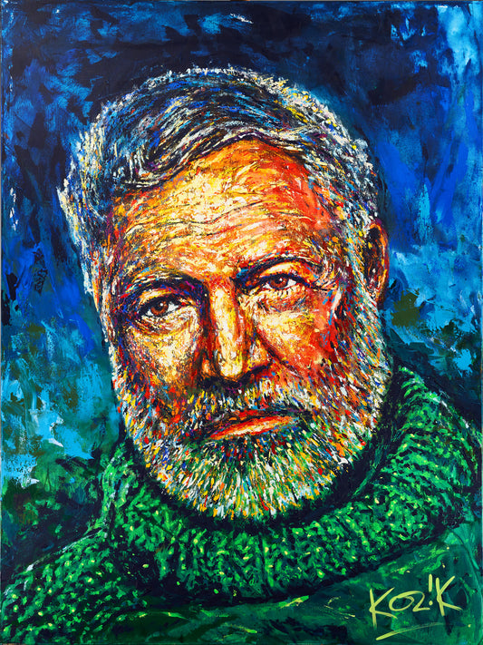 Ernest Hemingway – Empathic Portrait (by Marcel Kozik)