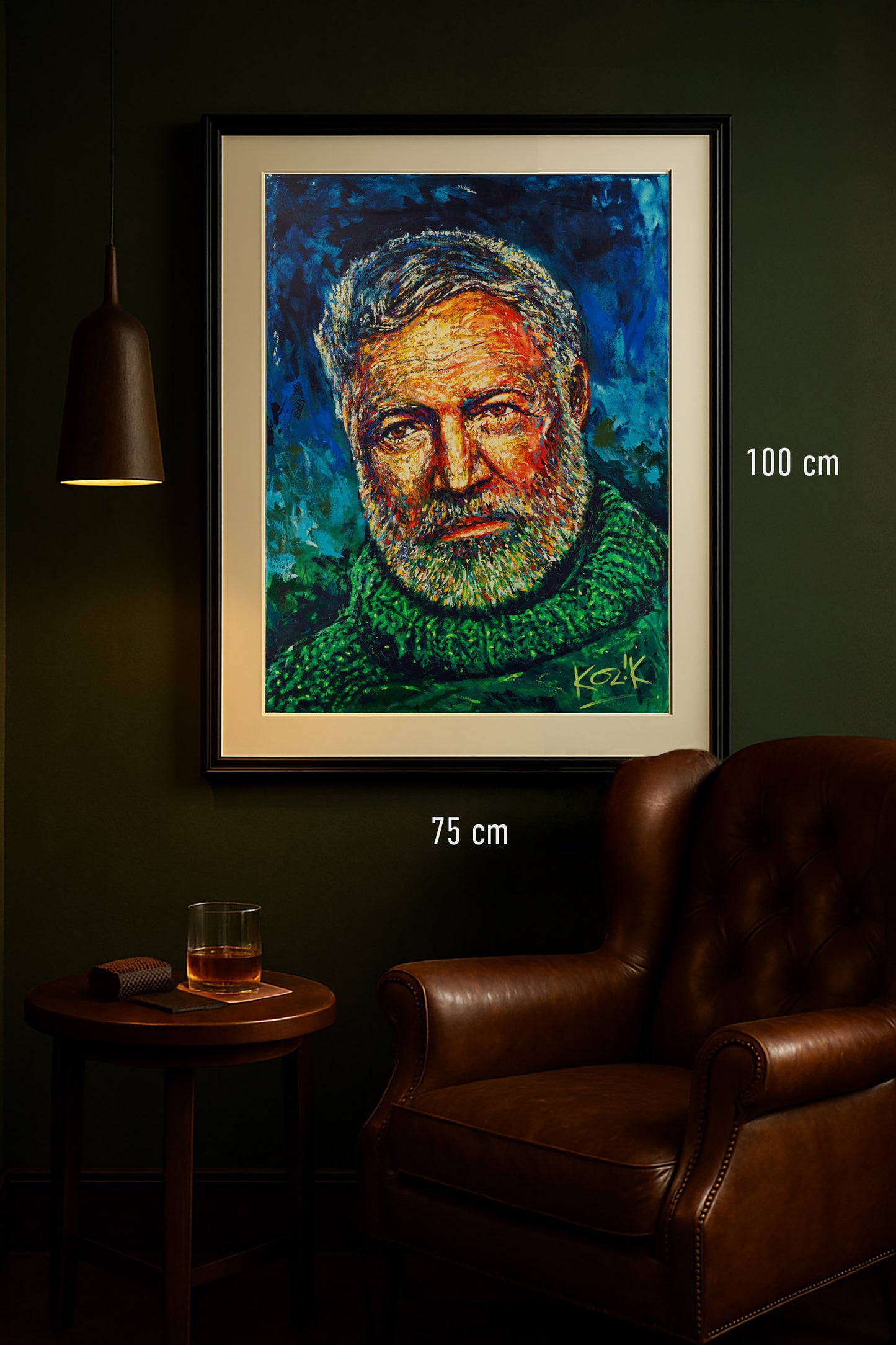 Ernest Hemingway – Empathic Portrait (by Marcel Kozik)