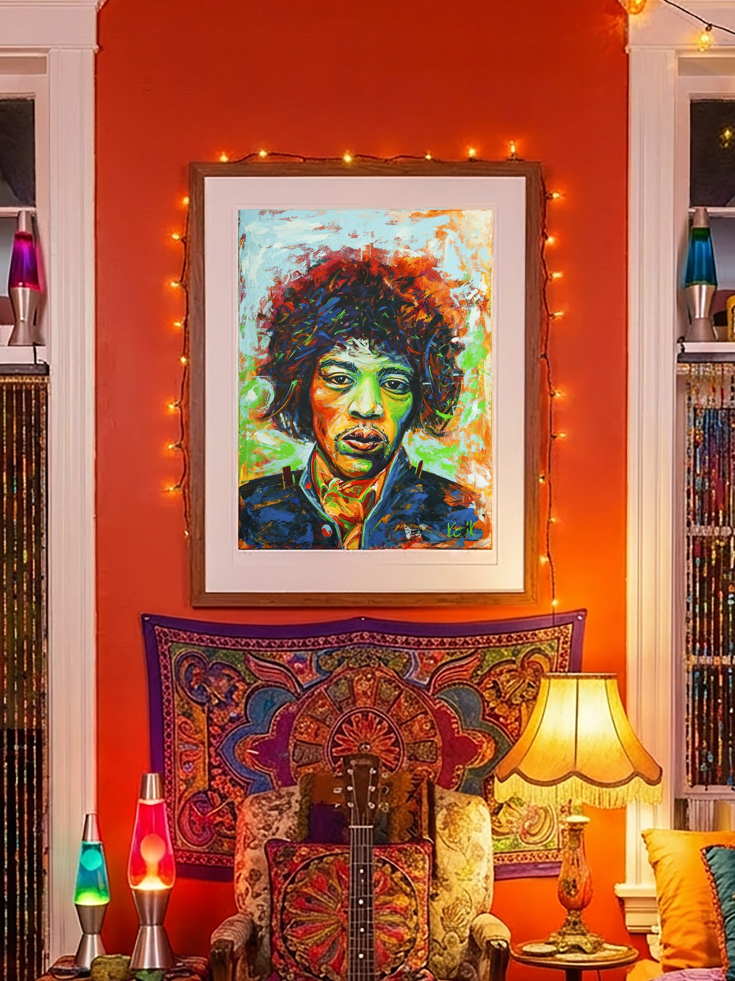Jimi Hendrix - Empathic Portrait (by Marcel Kozik)