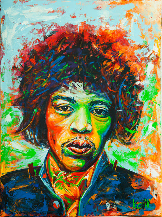 Jimi Hendrix - Empathic Portrait (by Marcel Kozik)