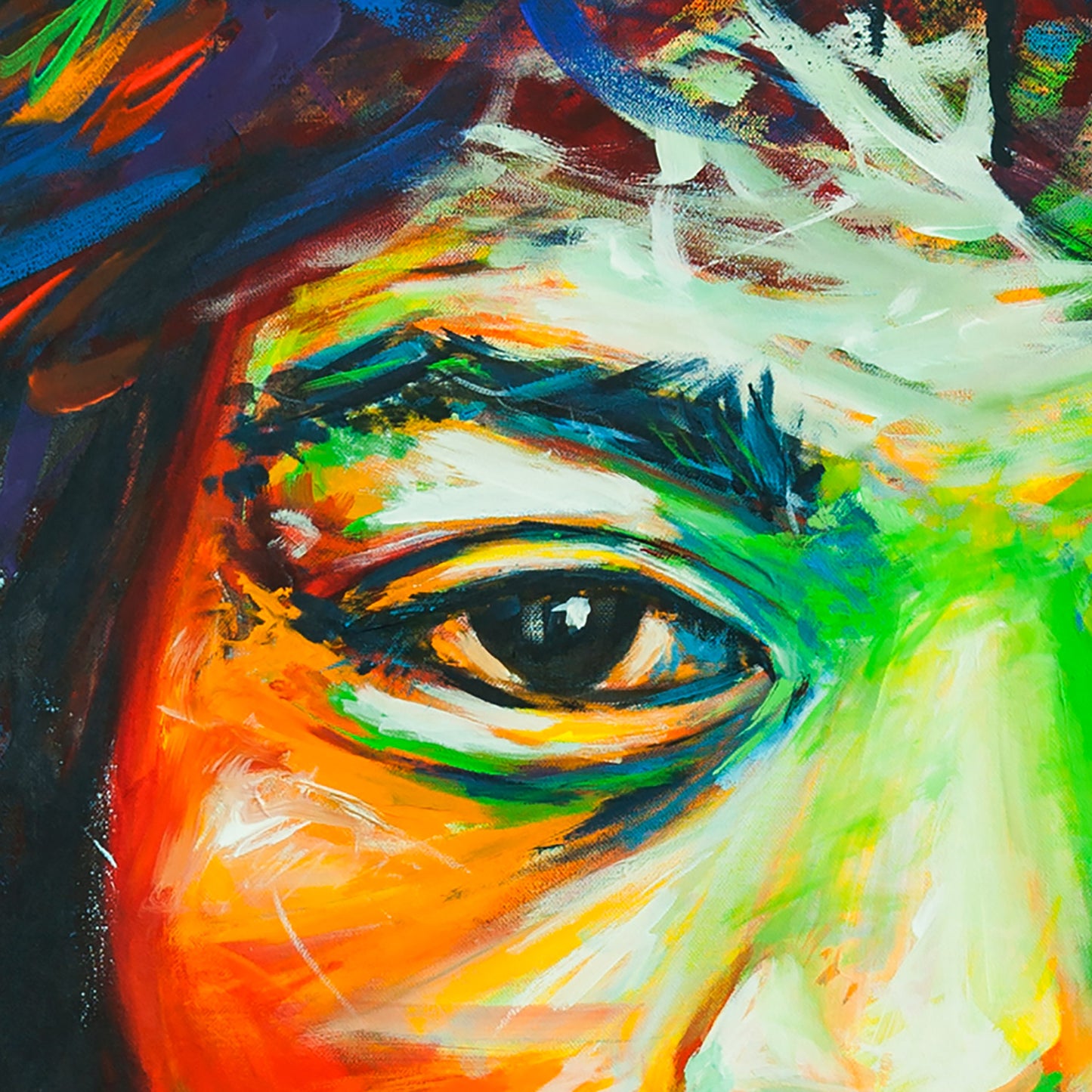 Jimi Hendrix – Acrylic Glass on Dibond