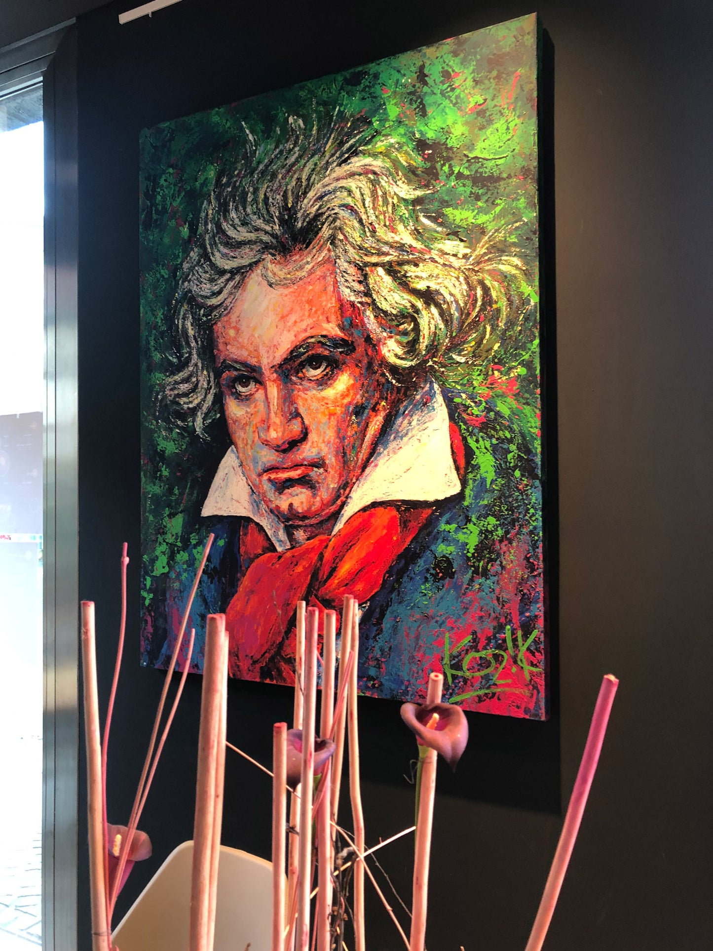 Ludwig van Beethoven - Acrylic Glass on Dibond