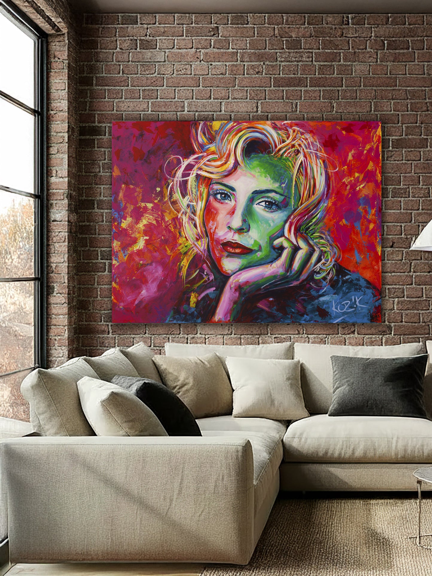 Nadja Auermann - Acrylic Glass on Dibond