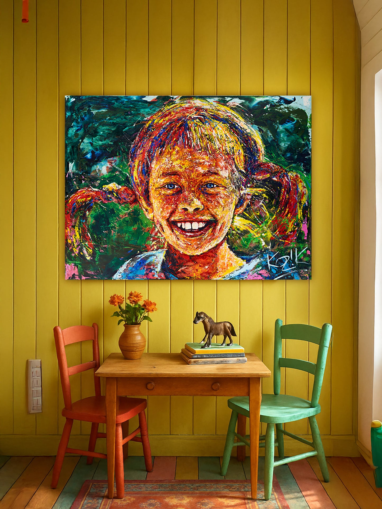 Pippi Longstocking – Acrylic Glass on Dibond