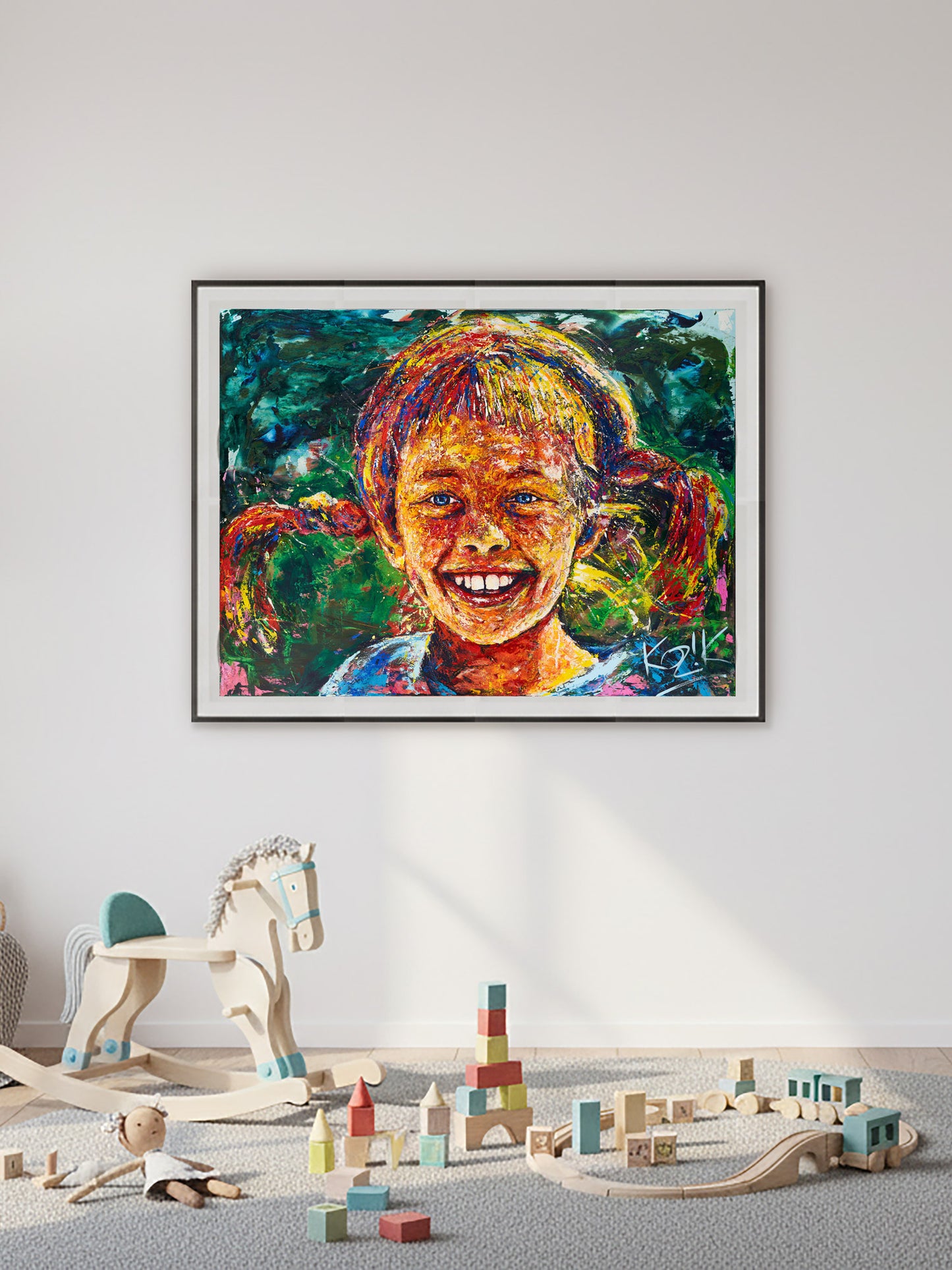 Pippi Longstocking - Fine Art Print Hahnemühle